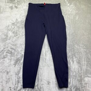 SPANX Navy Blue‎ High Waist Leggings Women's L/G Athletic Comfort Grunge